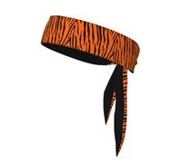 AEKGOHP Orange tiger leopard Printed Sports headscarf, sweat absorbing and breathable, motion headband, double-sided kerchief