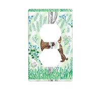 AEKGOHP Pangolin Parenting Print Prints Double Socket Wall Panel Decorative is Durable and Suitable for Socket Light Switch Accessories 4.5x2.76in