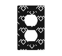 AEKGOHP Peaks Owl Prints Double Socket Wall Panel Decorative is Durable and Suitable for Socket Light Switch Accessories 4.5x2.76in