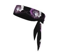 AEKGOHP Purple and Wirte Dragons Printed Sports headscarf, sweat absorbing and breathable, motion headband, double-sided kerchief