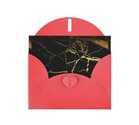 AEKGOHP Red Greeting Card Black marble Prints for Festive Birthday Party Invitation
