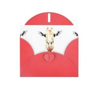 AEKGOHP Red Greeting Card clever giraffe Prints for Festive Birthday Party Invitation