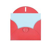 AEKGOHP Red Greeting Card Solid color small fresh Prints for Festive Birthday Party Invitation