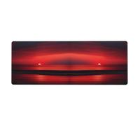 AEKGOHP Red Sunset At Dusk Prints Extra Large Mouse Pad, Computer Office Anti Slip Gaming Keyboard Thickened Version 12x31.5in