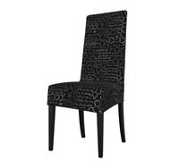 AEKGOHP Removable Dining Chair Covers Abstract Science Chemistry Prints - Soft, Comfortable, Wrinkle Resistant, No Ironing Needed Stretchable for Most Armless Chair