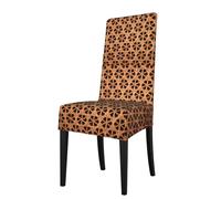 AEKGOHP Removable Dining Chair Covers Wicker Woven Grid Prints - Soft, Comfortable, Wrinkle Resistant, No Ironing Needed Stretchable for Most Armless Chair