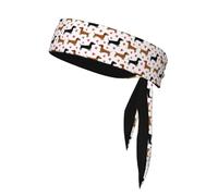 AEKGOHP Romantic Dachshunds Printed Sports headscarf, sweat absorbing and breathable, motion headband, double-sided kerchief