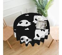 AEKGOHP Round Decorative Tablecloth 60in Panda Animal Prints Waterproof, Washable, and Reusable for Dining, Coffee, Picnic, Wedding, Party