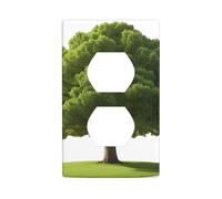 AEKGOHP Savior in The Dry Desert Prints Double Socket Wall Panel Decorative is Durable and Suitable for Socket Light Switch Accessories 4.5x2.76in