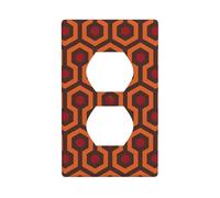 AEKGOHP Shining Overlook Prints Double Socket Wall Panel Decorative is Durable and Suitable for Socket Light Switch Accessories 4.5x2.76in