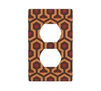 AEKGOHP Shining Overlook Prints Double Socket Wall Panel Decorative is Durable and Suitable for Socket Light Switch Accessories 4.5x2.76in