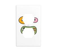 AEKGOHP The Blinking Little sir Prints Double Socket Wall Panel Decorative is Durable and Suitable for Socket Light Switch Accessories 4.5x2.76in
