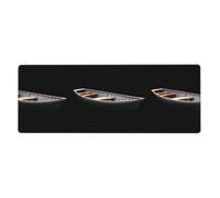 AEKGOHP The Lonely Boat Prints Extra Large Mouse Pad, Computer Office Anti Slip Gaming Keyboard Thickened Version 12x31.5in