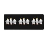 AEKGOHP Three Penguins Singing Together Prints Extra Large Mouse Pad, Computer Office Anti Slip Gaming Keyboard Thickened Version 12x31.5in