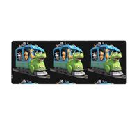 AEKGOHP Tourists Taking The Train Prints Extra Large Mouse Pad, Computer Office Anti Slip Gaming Keyboard Thickened Version 12x31.5in