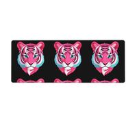 AEKGOHP Trendy Graffiti Tiger Head Prints Extra Large Mouse Pad, Computer Office Anti Slip Gaming Keyboard Thickened Version 12x31.5in