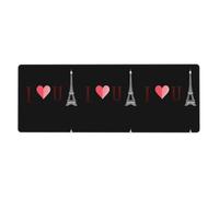 AEKGOHP True Love Prints Extra Large Mouse Pad, Computer Office Anti Slip Gaming Keyboard Thickened Version 12x31.5in
