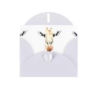AEKGOHP White Greeting Card clever giraffe Prints for Festive Birthday Party Invitation