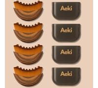 Aeki Lymphatic Contour Face Brush - Reduces Puffiness & Restores Definition, Aeki Lymphatic Face Brush, 100% Gentle & Soft on Skin | Naturally Sculpted Look,Aekii Facial Brush (4 Set)