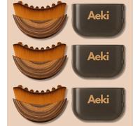 Aeki Lymphatic Contour Face Brush - Reduces Puffiness & Restores Definition, Aeki Lymphatic Face Brush, 100% Gentle & Soft on Skin | Naturally Sculpted Look,Aekii Facial Brush (3 Set)