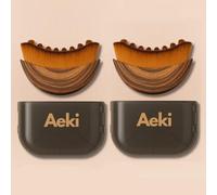 Aeki Lymphatic Contour Face Brush - Reduces Puffiness & Restores Definition, Aeki Lymphatic Face Brush, 100% Gentle & Soft on Skin | Naturally Sculpted Look,Aekii Facial Brush (2 Set)