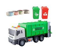 AEKLXVKU Large Garbage Truck Toy Realistic Trash Truck Toy for Age 4-7 Kids Preschool Green