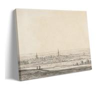 Aelbert Cuyp Paintings Wall Art Poster Prints View of The Rhine River Valley (1651-1652) Cool Artworks Painting Wall Art Canvas Prints Hanging Picture Home Decors Gift Idea Frame 24x36inch(60x90cm)