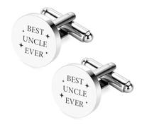 Aelciyue Cufflinks for Men Uncle - Appreciation Christmas Gifts for Him Stainless Steel Cuff Links Gifts