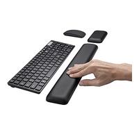Aelfox Leather-Gel Ergonomic Keyboard and Mouse Wrist Rest Set, Support Pad Relieve Wrist Pain for Full Size Gaming Keyboard and Mouse, Laptop, Computer, Home, Office