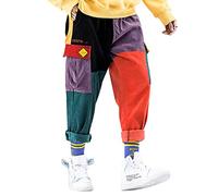 Aelfric Eden Men's Pant Color Patchwork Cargo Pants Hip hop Joggers Streetwear Pants