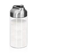 Aelga 12 OZ Glass Sugar Dispenser with Pour Spout, 2 Pack Sugar Container with Weighted Pourer for Coffee,Tea and Baking