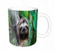 AELKSP Ceramic Coffee Cup,Dual-Sided Print,Mugs for Women,Funny Mugs,Cute Mug,Mugs for Men,Tea Cup,Novelty Gifts,Sloth Manuel Antonio National Park Costa Rica Central America,11oz/330ml