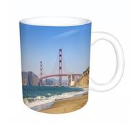 AELKSP Ceramic Coffee Cup,Dual-Sided Print,Mugs for Women,Funny Mugs,Cute Mug,Mugs for Men,Tea Cup,Novelty Gifts,Panoramic View of Golden Gate Bridge San Francisco California USA.,11oz/330ml