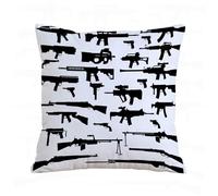 AELKSP Cushion Cover Decorations Pillow Cover Home for Livingroom Couch Sofa Decor Throw Pillow Case Gifts,Guns old and modern,20x20 in