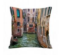 AELKSP Cushion Cover Decorations Pillow Cover Home for Livingroom Couch Sofa Decor Throw Pillow Case Gifts,Venice, Italian City on Water Historic emblem Streets fam,16x16 in