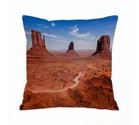 AELKSP Cushion Cover Decorations Pillow Cover Home for Livingroom Couch Sofa Decor Throw Pillow Case Gifts,Western Deko, American Desert Arizona Canyon Monument Valley National Park Wilder W,18x18 in