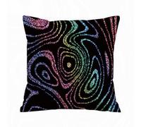 AELKSP Cushion Cover Decorations Pillow Cover Home for Livingroom Couch Sofa Decor Throw Pillow Case Gifts,abstract rainbow glitter marble background,18x18 in