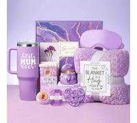 Aellowet Mum Gifts, Mum Birthday Gifts from Daughter Son, Lavender Relaxing Spa Bath Gift Basket for Mummy Mother Stepmum Mom Mama - Presents for Mum's Mothers Day, Birthday, Christmas