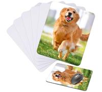 Aelmiyw 6 Pcs Sublimation Mouse Pads Blanks, White Rectangular 2mm Thick Mousepad for Transfer Heat Press Printing Crafts, Photos, Non-Slip Rubber Base Mouse Pad (24x20x0.2cm)