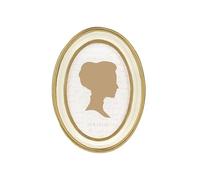 AELS 4x6 Inch Vintage Picture Frame, Elegant Antique Photo Frames with Glass Front, Photo Display, Tabletop Wall Hanging, Gift Ideas, Off-white Oval with Gold Trim