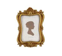 AELS 5x7 Inch Vintage Picture Frame, Elegant Antique Photo Frames with Glass Front, Photo Display, Tabletop Wall Hanging, Gift Ideas, Golden Bronze