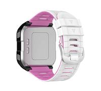 AEMALL Silicone Watch Band For Garmin Forerunner 920XT Colorful Strap Replacement Bracelet Training Sport Watch Wristband Accessories (Color : White Pink)