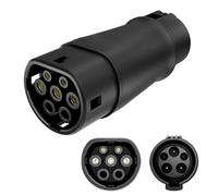 AeMing Type 1 to Type 2 EV Charging Adapter, Electric Vehicle Charging Adapter (SAE J1772 to IEC62196) 32A 8KW for Type 2 Electric Vehicles Conversion Converter