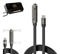 Aemmbon Kickcable 2-in-1 Stand Charging Cable 240w 1.5m/5ft, Kick Cable Charger, 240w Fast Charging Stand Data Cable with Bendphone Accessories, Sideways Phone Charger (1pcs,1.5m)