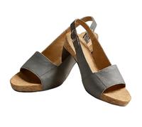 Aemmbon Podiflex Sandals, Podiflex Shoes for Women, Medium Thick Stitching Solid Color One Piece Buttoned Slip on Sandals (Gray,5)