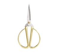 Aemoe 5 Inch All Stainless Steel Sewing Scissors, Sharp Tailor Scissors for Embroidery, Sewing, Craft, DIY Art Work & Daily Use for Home Office School Gold