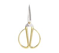 Aemoe 6 Inch All Stainless Steel Sewing Scissors, Sharp Tailor Scissors for Embroidery, Sewing, Craft, DIY Art Work & Daily Use for Home Office School Gold