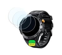 Aemus Screen Protector Compatible for DEKELIFE AK57 Smart Watch 1.52" (3Pack) Tempered Glass Film Compatible for Jdcrsj, Bvlrksc S66 Smart Watch