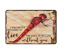 Aenaon Dragonfly Metal Sign The Rest of My Life Tin Sign Vintage Wall Decor Home Bar Cafe Garage Cave Decor Sign 12 X 8 Inch