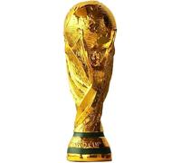 Aenglcvsm Gold Football Trophy World Cup Trophy Replica World Cup Collection Souvenirs Decorations for Home Office Gifts for Fans (36cm)
